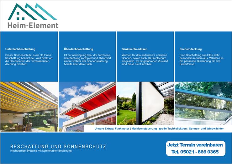 Terrassendach, Neu, Aluminium inkl. Fertigung & Montage / Hannover + 100km - Reparaturen & Handwerker - Bild 16