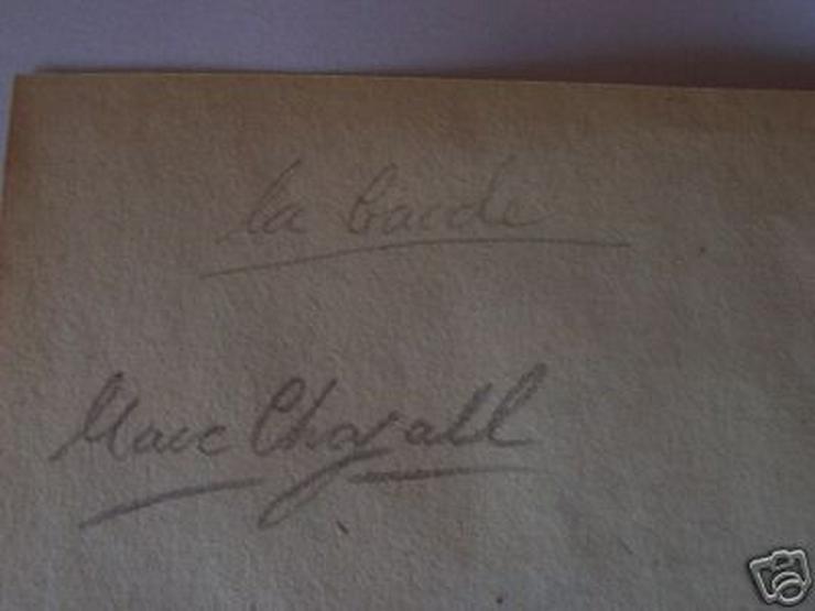Bild 14: Marc Chagall, La Garde Bleistift-auf-Papier-Zeichnung, signiert Marc Chagall, Titel