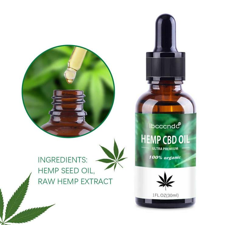 Hanföl Bio 30 ml Tropfen 2000mg Premium 100% Natürlich Vegan Hemp oil - Entspannung & Massage - Bild 2