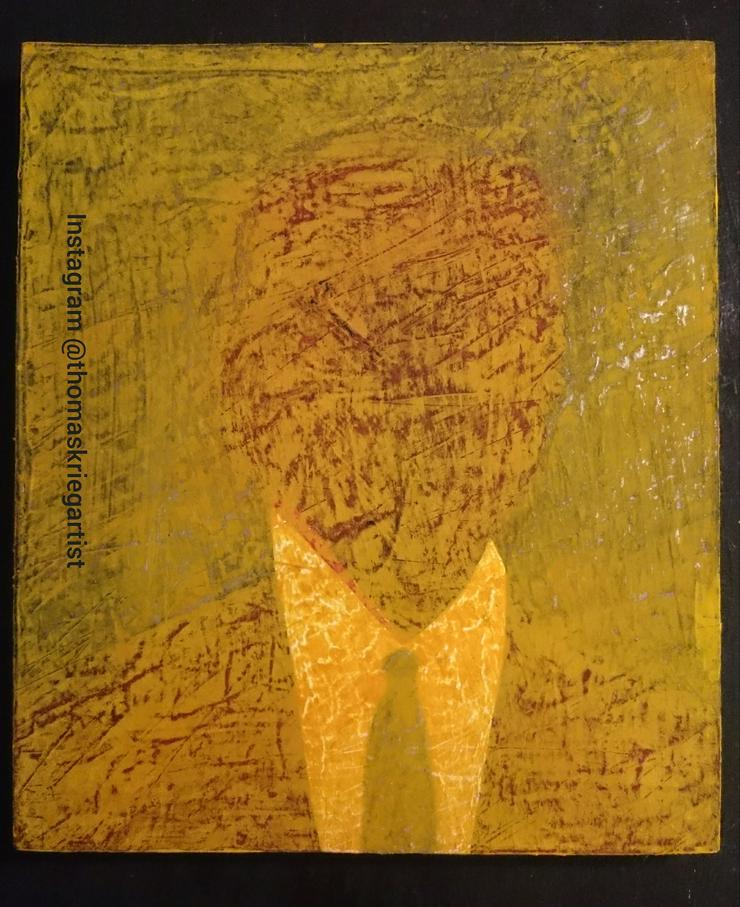 "Joe Biden" 30,5x27 cm Bild Gemälde Art Arte Kunst Thomas Krieg 