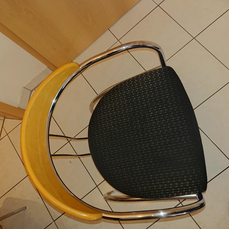 Esszimmerstühle 3 Stück Buche Metall Stuhl Stühle - Stühle & Sitzbänke - Bild 2