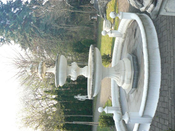 Bild 5: Springbrunnen und Blumenkübel