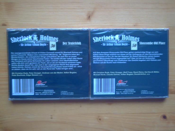 Bild 2: Sherlock Holmes Hörspiel CD, Krimi  ( Folge 36 + 50 )  Maritim Verlag,  NEU + OVP