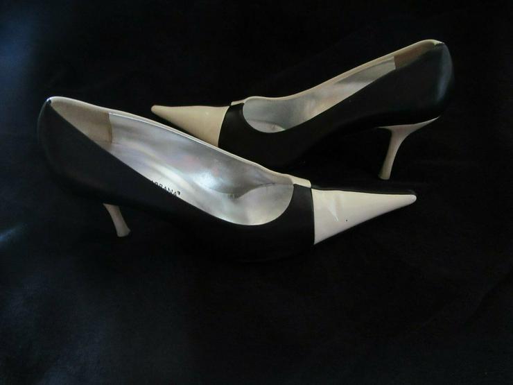  Schwarz-Weiße Dolce & Gabbana Schuhe; Größe 38 - Größe 38 - Bild 3