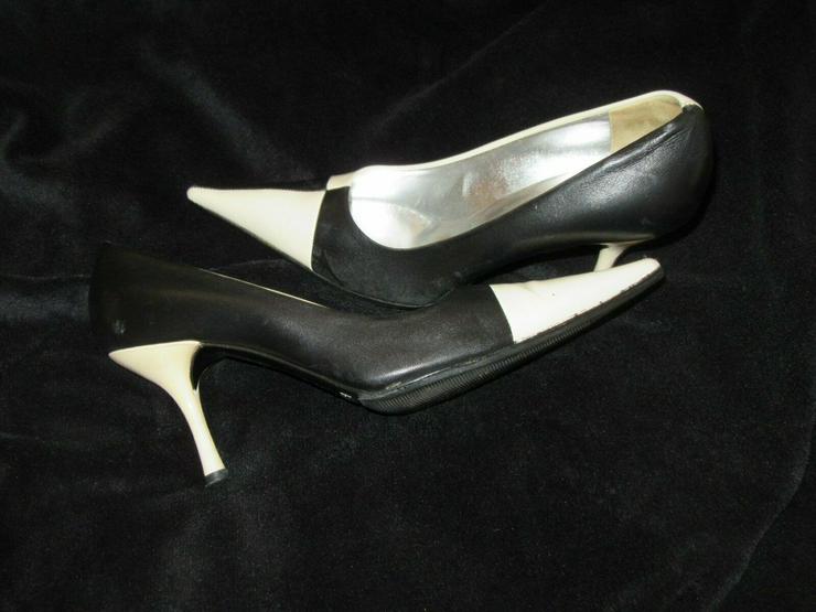  Schwarz-Weiße Dolce & Gabbana Schuhe; Größe 38 - Größe 38 - Bild 4