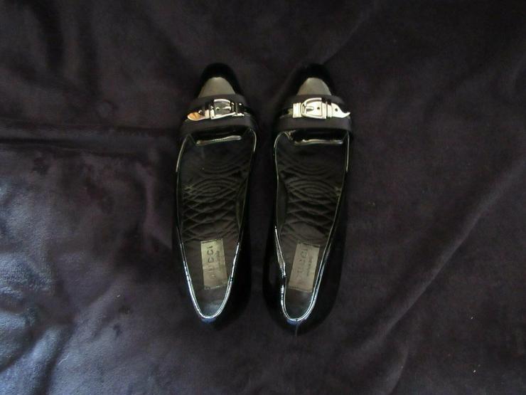 Bild 11:  Schwarze Gucci Schuhe; Größe 38 C