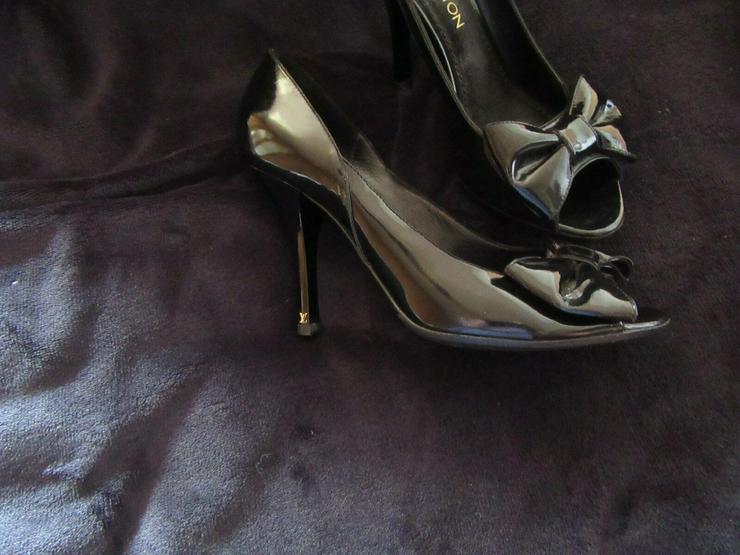  Schwarze Louis Vuitton Schuhe Paris; Größe 38 - Größe 38 - Bild 13