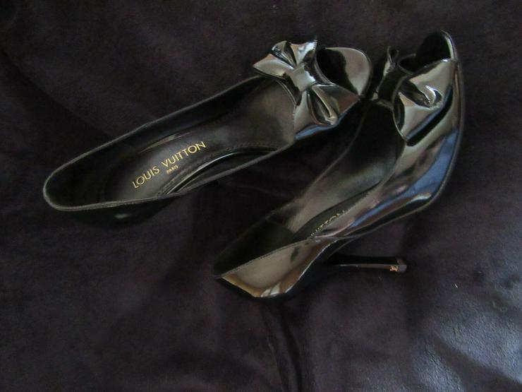  Schwarze Louis Vuitton Schuhe Paris; Größe 38 - Größe 38 - Bild 14