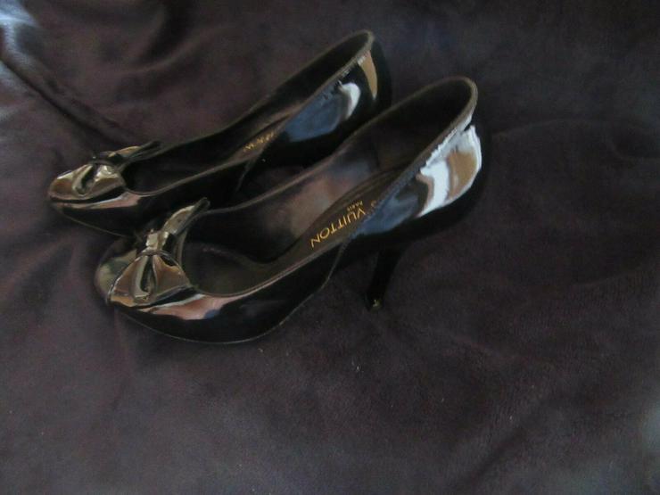  Schwarze Louis Vuitton Schuhe Paris; Größe 38 - Größe 38 - Bild 17
