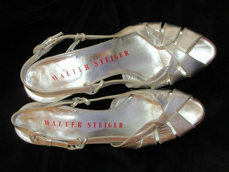 Bild 18:  Silberne Walter Steiger Schuhe; Größe 38