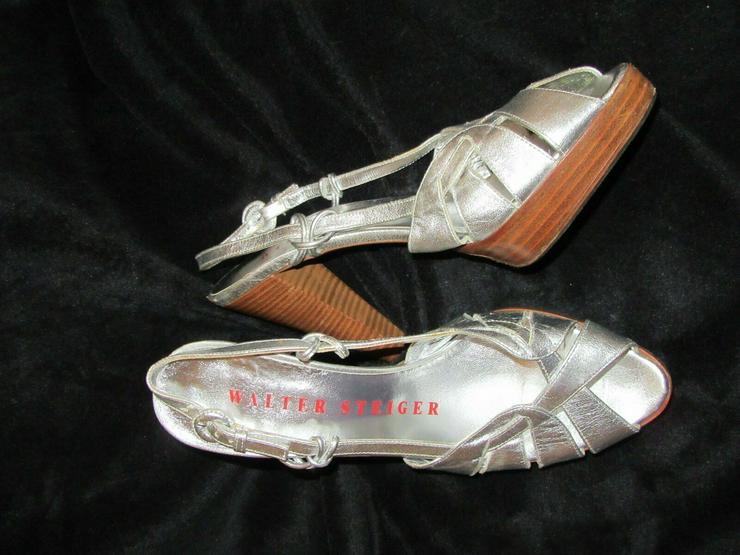  Silberne Walter Steiger Schuhe; Größe 38 - Größe 38 - Bild 13