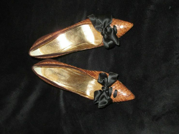  Braune Dolce & Gabbana Schuhe; Größe 38 - Größe 38 - Bild 15