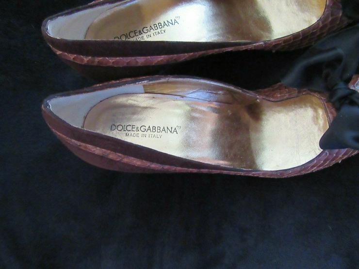  Braune Dolce & Gabbana Schuhe; Größe 38 - Größe 38 - Bild 2