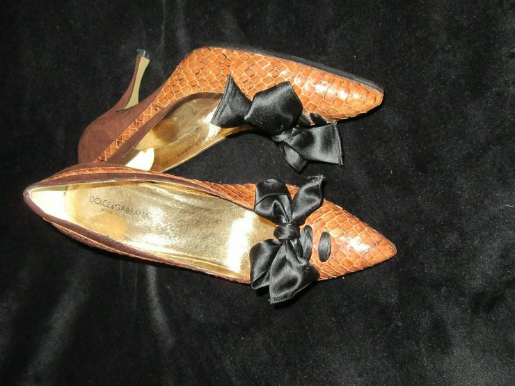  Braune Dolce & Gabbana Schuhe; Größe 38 - Größe 38 - Bild 17