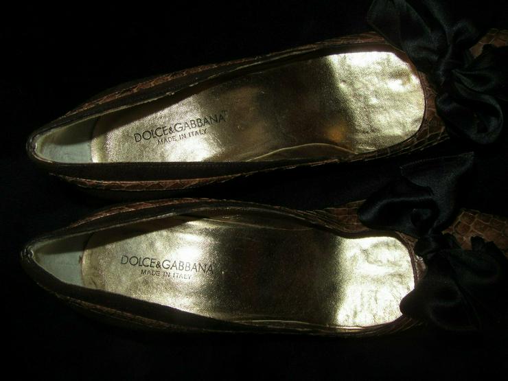  Braune Dolce & Gabbana Schuhe; Größe 38 - Größe 38 - Bild 3