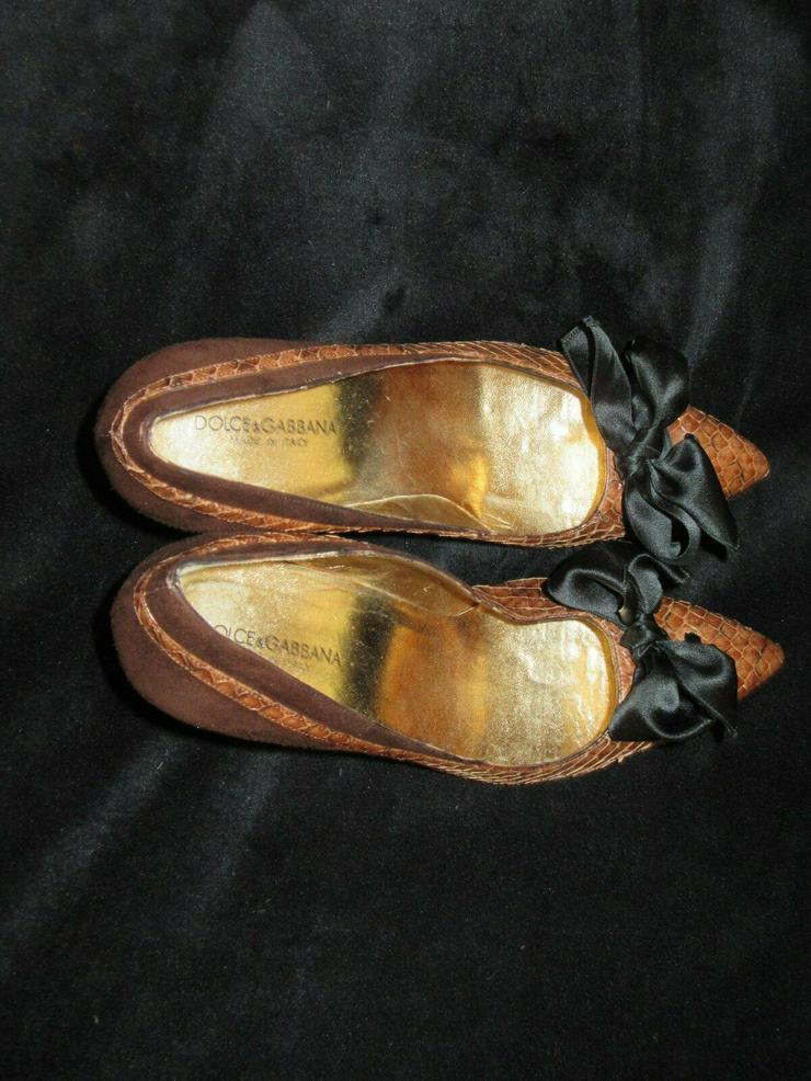  Braune Dolce & Gabbana Schuhe; Größe 38 - Größe 38 - Bild 10