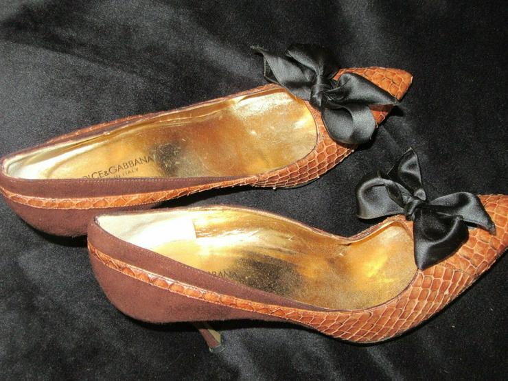  Braune Dolce & Gabbana Schuhe; Größe 38 - Größe 38 - Bild 12