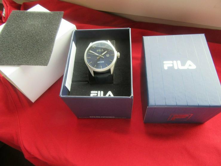 Bild 6:  Fila Herrenuhr Analog Quarz Uhr in blau; Neupreis war ca. 120€