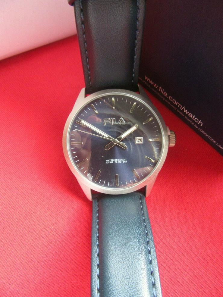 Bild 9:  Fila Herrenuhr Analog Quarz Uhr in blau; Neupreis war ca. 120€