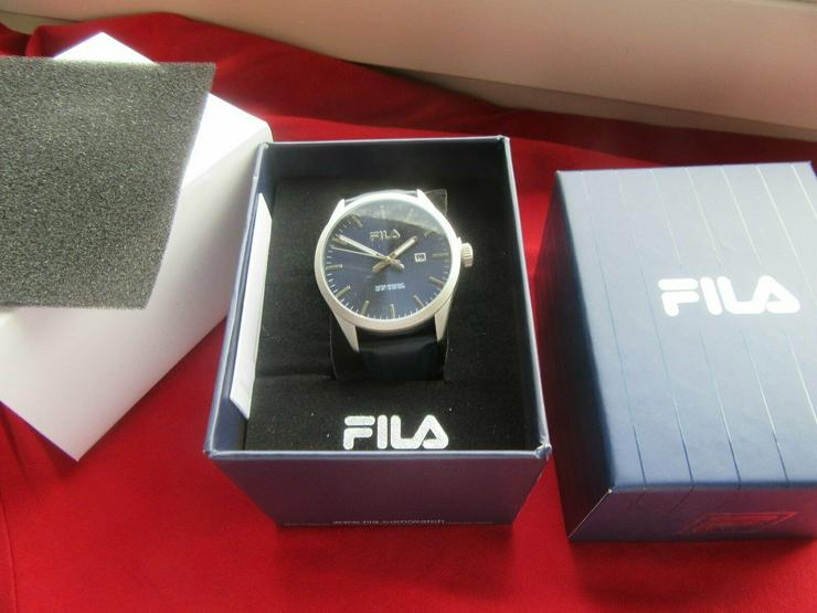 Bild 7:  Fila Herrenuhr Analog Quarz Uhr in blau; Neupreis war ca. 120€