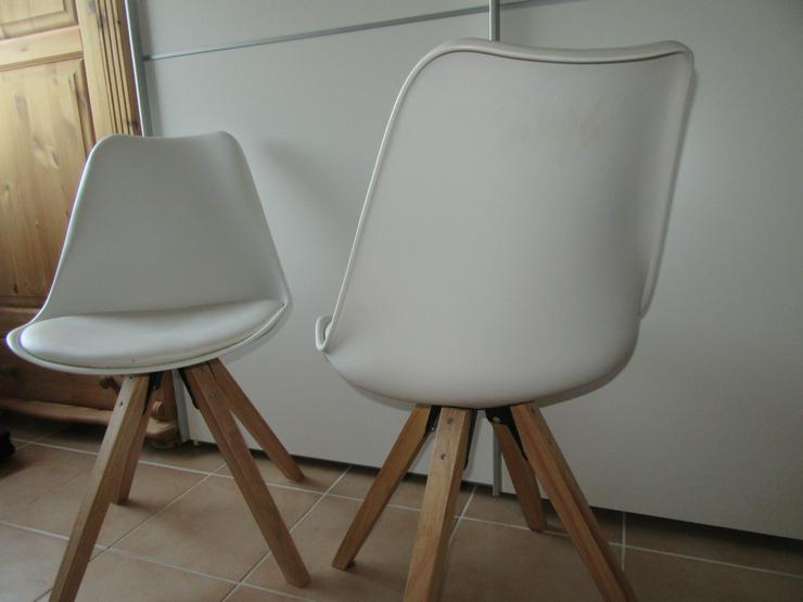  2 weiße Schalenstühle Blokhus vom Dänischen Bettenlager; Stühle - Stühle & Sitzbänke - Bild 5