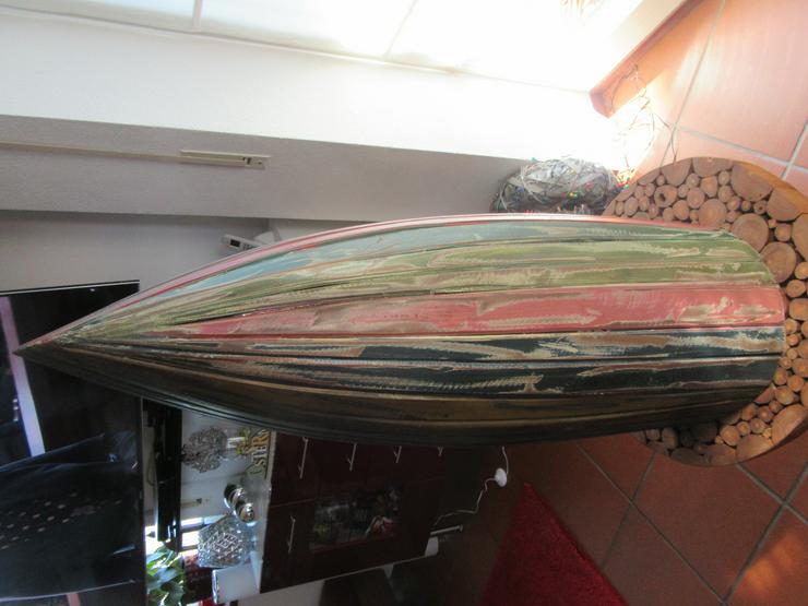  Bootsregal; Regal aus Holz im Form eines Bootes / Schiffes; - Weitere - Bild 3