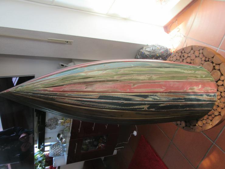  Bootsregal; Regal aus Holz im Form eines Bootes / Schiffes; - Weitere - Bild 2