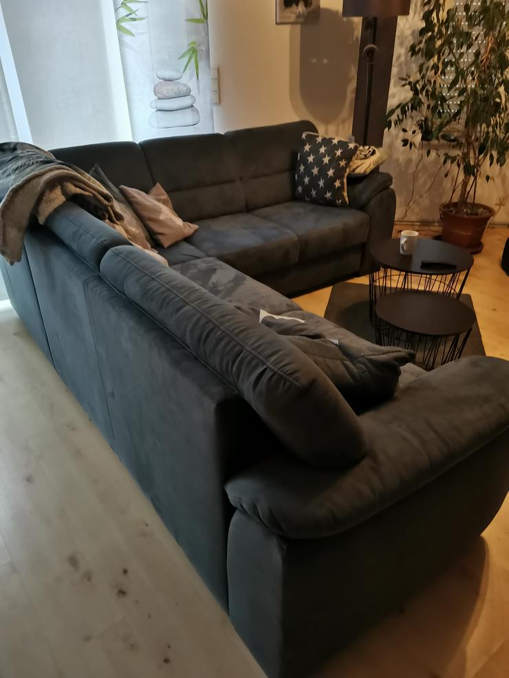 Bild 2: Couch Sofa Rundecke mit Federkern 