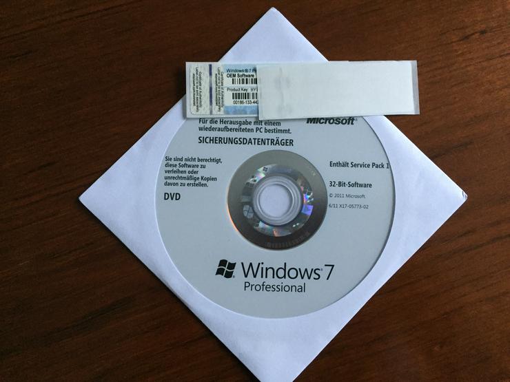 WINDOWS 7 Pro OA OEM Software Microsoft - Betriebssysteme - Bild 1