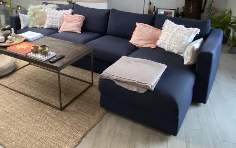 Bild 1: Couch (4er-Sofa) mit Récamiere zu verkaufen