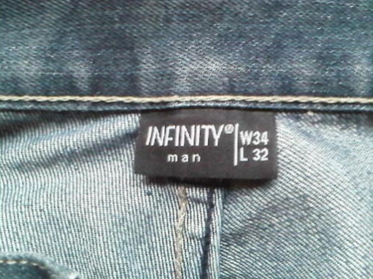 Jeans " INFINITY " ( W 34 / L 32 ) in blau, dunkelblau, wie NEU - W33-W35 / 48-50 / M - Bild 7