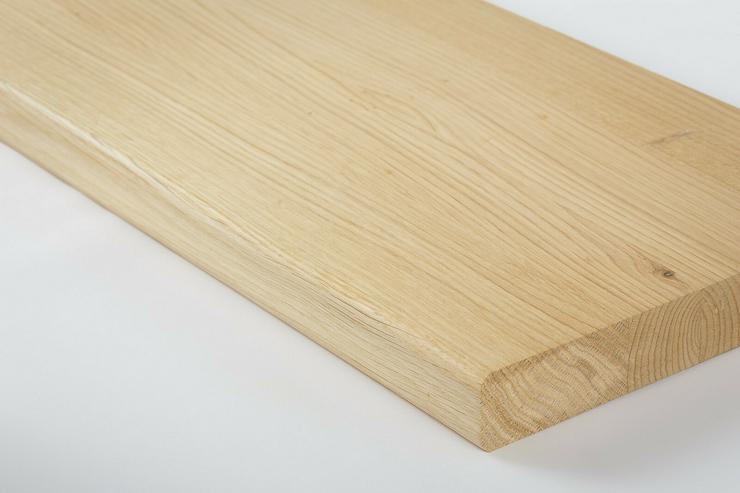 HOLZTREPPENSTUFEN EICHENHOLZ TREPPEN HOLZSTUFEN MASSIVHOLZ LACKIERT 85x28x4cm - Weitere - Bild 2