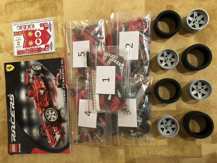 Bild 1: LEGO Ferrari F1 Racers  Nr. 8386 - komplett zerlegt - Spielspass von Anfang an