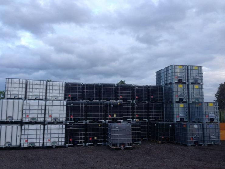 1000 l IBC Container schwarz Wasserbehälter Tonne Fass - Weitere - Bild 2