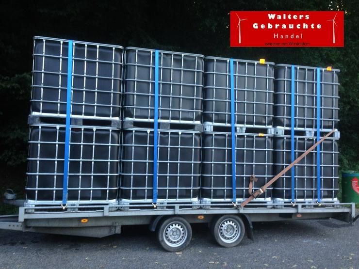 1000 l IBC Container schwarz Wasserbehälter Tonne Fass - Weitere - Bild 7