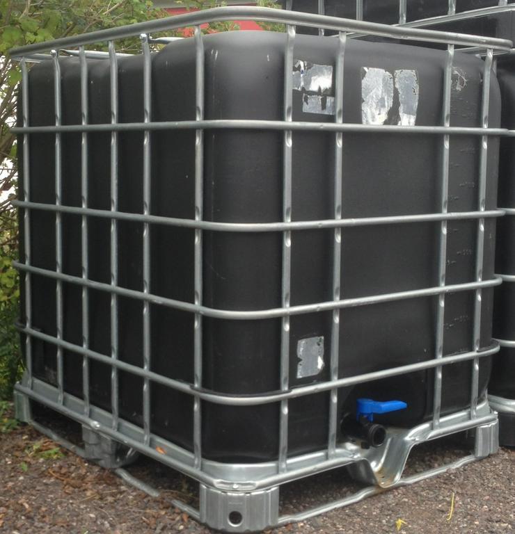 1000 l IBC Container schwarz Wasserbehälter Tonne Fass - Weitere - Bild 4