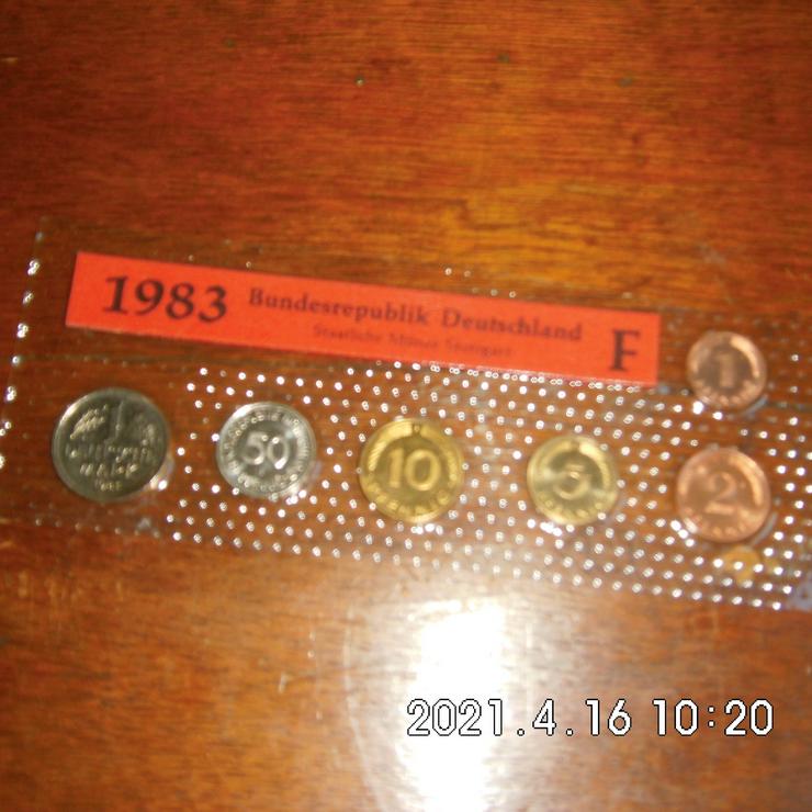 DM Kursmünzen 1983 F Stempelglanz