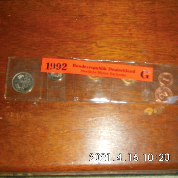 DM Kursmünzen 1992 G Stempelglanz