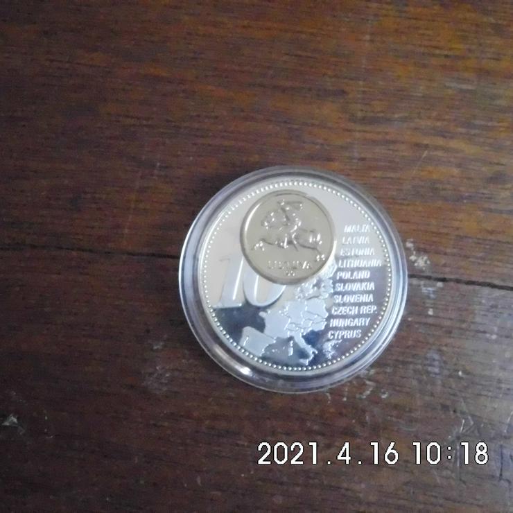 Medaille Litauen Aufnahme zum Euro