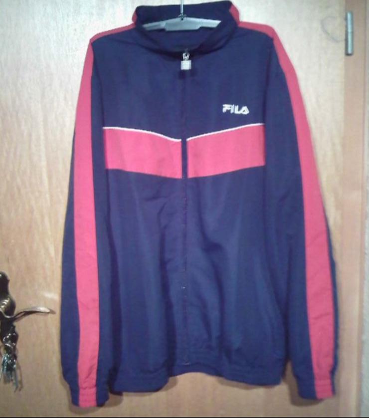 Bild 1: Original FILA Jacke, Sportjacke Herren (blau / rot) Größe 50, neuwertig, ohne Fehler