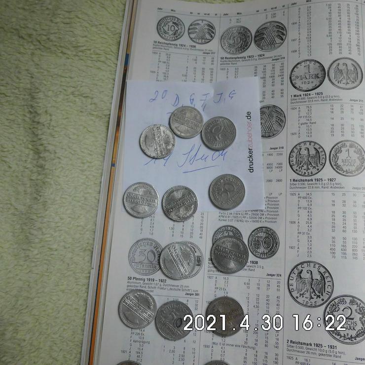 Weimarer Republik 50 Pfennig 1920 14 Stück