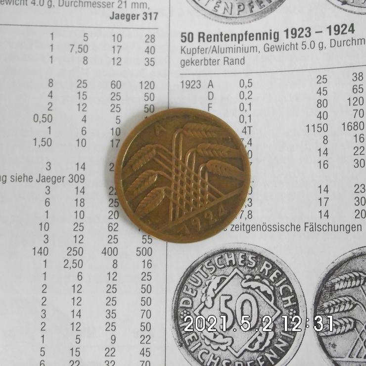 Deutsches Reich 50 Rentenpfennig 1924 A