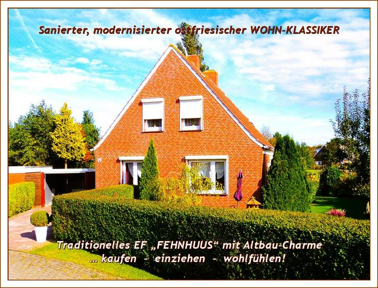 Bild 1: A/d NORDSEE-KÜSTE von privat: sanierter u. modernisierter WOHN-KLASSIKER + Garage, NeGeb. auf großem Grdst.