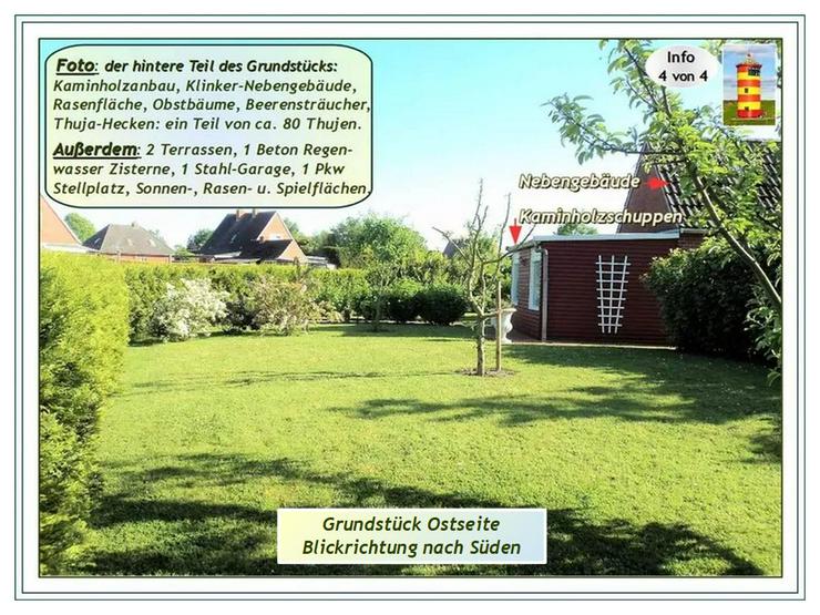 Bild 10: A/d südl. NORDSEE-Küste: Modernis., saniertes, gepfl. „ostfries. EFH“ + Garage und NeGeb. auf weitläufig. Grdst.