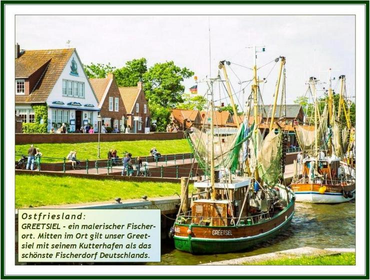 A/d südl. NORDSEE-Küste: Modernis., saniertes, gepfl. „ostfries. EFH“ + Garage und NeGeb. auf weitläufig. Grdst. - Haus kaufen - Bild 1