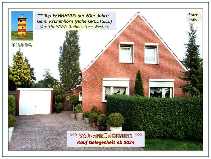 Bild 3: JUNGE PAARE / FAMILIEN: Modernis. EFH "FEHNHUUS", gepflegt, mit Garage u. NeGeb. in Pilsum NEU-ETUM.