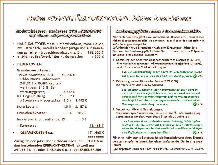 Bild 11: KÜSTENNAH a/d NORDSEE von privat: ein EFH "FEHNHAUS“. Saniert & modernisiert. Garage, NeGeb. auf großem Grdst.