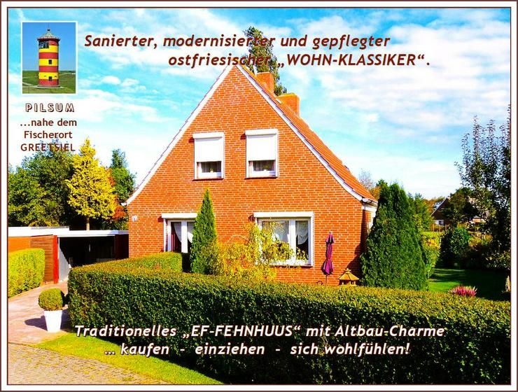 Bild 5: Ostfries. NORDSEE-KÜSTE von privat: saniertes - renoviertes - modernisiertes EFH „FEHNHAUS“ + Garage, NeGeb. auf großem Grdst.
