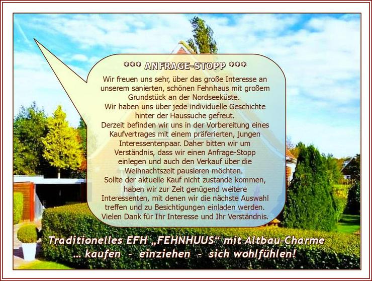 Ostfries. NORDSEE-KÜSTE von privat: saniertes - renoviertes - modernisiertes u. gepfl. EFH „FEHNHAUS“ + Garage, NeGeb. auf großem Grdst. - Haus kaufen - Bild 1