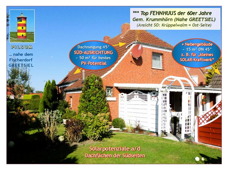 Bild 5: Ostfries. NORDSEE-Küste: Saniertes, modernis. u. gepfl. „EF-FEHNHAUS mit Altbau-Charme“ + Garage u. NeGeb., weitläuf. Grundstück.